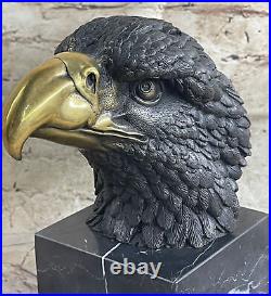 Hand Made Vienna Bronze American Bald Eagle bronze Sculpture Statue Art NR Hand Made Vienna Bronze American Bald Eagle bronze Sculpture Statue Art NR
