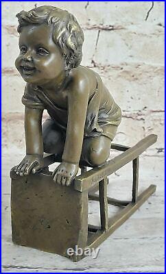 Hand Made Vienna Bronze Small Child Collectible Collector Bronze Statue Figure