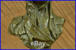 Hand Made Vintage French Nouveau bronze sculpture statue E. Villanis Figure UG