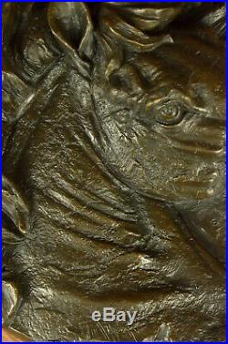 Hand Made Walmount Horse Trophy by French Artist Barye Bronze Sculpture Statue