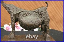 Handcrafted Bronze Sculpture Goat Mascot Signed Picasso European Made Statue NR
