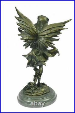 Handcrafted Bronze Sculpture Hand Made Statue Fairy / Mythical Nude Fairy Gift