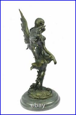 Handcrafted Bronze Sculpture Hand Made Statue Fairy / Mythical Nude Fairy Gift