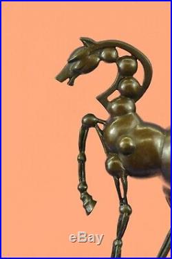 Handcrafted Bronze Sculpture Horse Mascot Signed Picasso European Made Statue