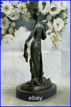 Handcrafted Victorian Female Bust Bronze Sculpture Hot Cast Hand Made Statue NR