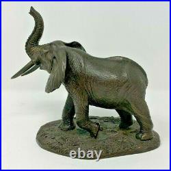 Heredities Bronze Statue Elephant by Tom Mackie Made in England