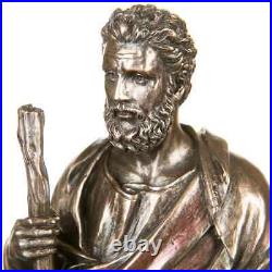 Hippocrates Statue Figure Polystone Bronze Home Decor Made in Italy 10.2