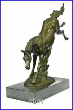 Home Lucky Art Deco Sculpture Bronze Marble Horse head Statue Hand Made Statue