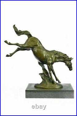 Home Lucky Art Deco Sculpture Bronze Marble Horse head Statue Hand Made Statue
