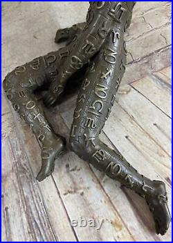 Hot Cast Hand Made Relaxed Woman By Dali Bronze Sculpture Statue Sale