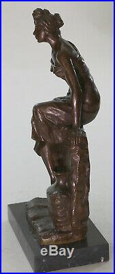 Hot Cast Sexy Maiden Emmanuel Villanis Hand Made Figurine Sculpture Statue SALE