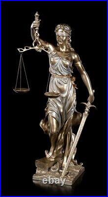 Justitia statue with scale + sword large 75 cm Veronese figure gift lawyer