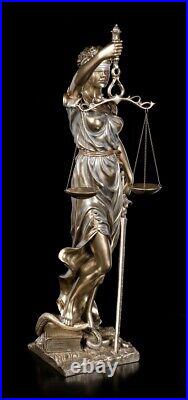 Justitia statue with scale + sword large 75 cm Veronese figure gift lawyer