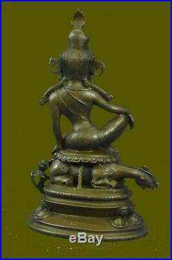 Kuan Yin, the Goddess of Compassion Hand Made Detailed Bronze Sculpture Statue