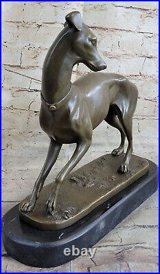 Large Greyhound Whippet Hand Made Bronze Sculpture Dog Pet Gift Home