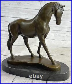 Large Hand Made Signed Miguel Lopez Known as Milo Horse Bronze Sculpture Deal