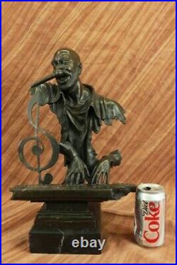 Large Singer Musician Music Organ Hot Cast Bronze Sculpture Statue Hand Made Art
