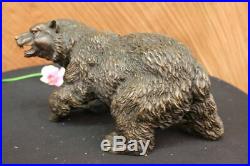 Large size Bronze American Brown Bear Statue Casting Hand Made Artwork Gift Sale