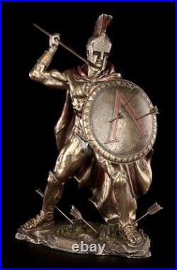 Leonidas Figure Spartans in Combat Bronze Look Veronese Statue