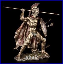 Leonidas Figure Spartans in Combat Bronze Look Veronese Statue