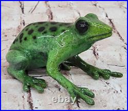 Limited Edition Bronze Frogman Statue Hand Made Amphibian for Pond Decor Sale