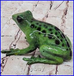 Limited Edition Bronze Frogman Statue Hand Made Amphibian for Pond Decor Sale