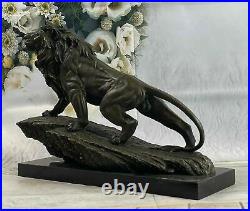 Lion Lioness Leo Pride African Safari Jungle Art Cat Lover Bronze Marble Statue