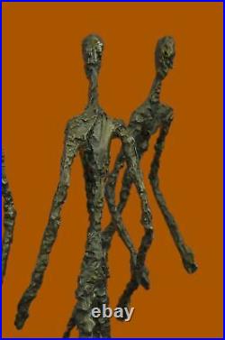 Lost Wax Method Figure Sculptures Walking Group European Made Statue Decorative
