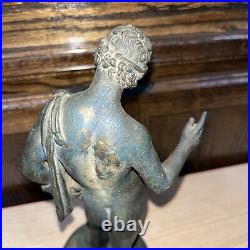 Made in Italy Narcissus Dionysus Pompeii Bronze Statue Sculpture Approx 11 Tall Made in Italy Narcissus Dionysus Pompeii Bronze Statue Sculpture Approx 11 Tall