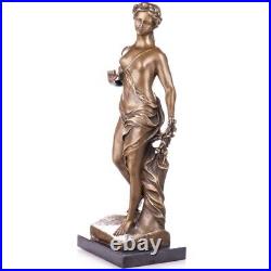 Made of Bronze Signed Female Nude Figure