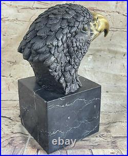 Magnificent American Bald Eagle Bronze Sculpture Milo Hand Made Statue