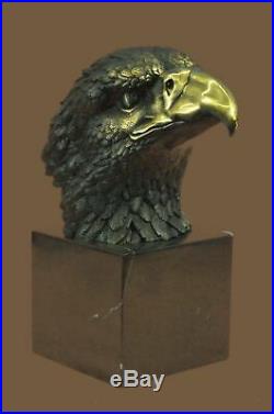 Magnificent American Bald Eagle Bronze Sculpture Milo Hand Made Statue Figurine