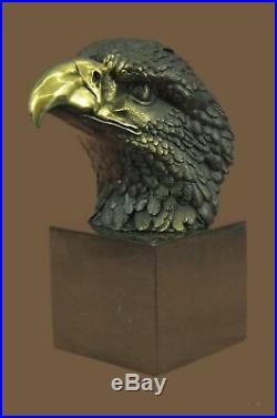 Magnificent American Bald Eagle Bronze Sculpture Milo Hand Made Statue Figurine
