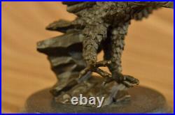 Magnificent American Bald Eagle Bronze Statue Milo Hand Made Statue Figurine Nr