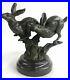 Medium_Hares_Playing_Solid_Bronze_Foundry_Cast_Sculpture_Hand_Made_Trophy_Statue_01_ub