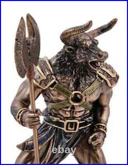 Minotaur Statue Figure Polystone Bronze Home Decor Gift Made in Italy