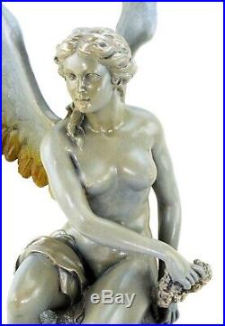 Monumental Angel Statue Angel Made from Bronze Signed Thorvaldsen, Limited