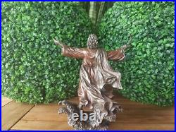 Moses Statue Cross Red Sea Commandments Ten Sculpture Figure Resin And Made New