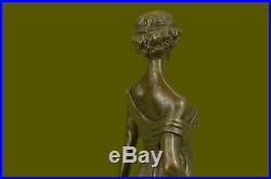 Mother Nature Goddess Garden Statue 100% Pure Bronze Sculpture Hand Made Figure