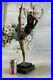 NEW_899_GYMNAST_Sports_Athlete_Girl_Bronze_statue_Athletic_sculpture_legs_back_01_zle