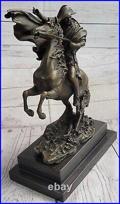 Napoleon Bonaparte Crossing The Alps Pure Bronze Statue Hand Made Artwork