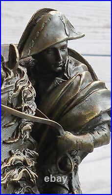 Napoleon Bonaparte Crossing The Alps Pure Bronze Statue Hand Made Sculpture
