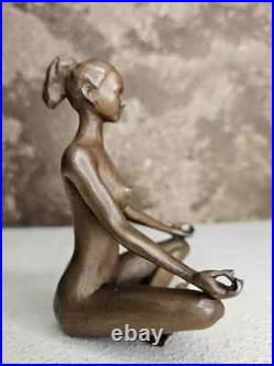 New! Bronze figurine Zen Buddhist Girl made in Russia