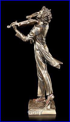 Niccolò Paganini Figure Veronese Statue Bronze Look Musician Violin