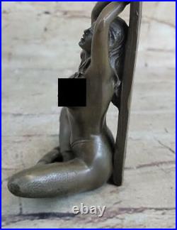 Nude Bronze Sculpture, Hand Made Statue Erotic Rare Original Patoue Lady Deal