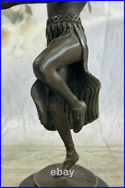 Nude Nymph Bronze Sculpture Statue Art Deco Figure Art Figurine Hand Made Sale