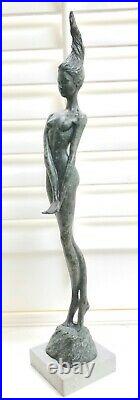 Ondine Water Nymph Solid Pure Bronze Lost Wax Sculpture Art Made In Uk Foundry