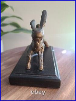 One of a kind Bronze Sculpture Hand Made Statue Figure Artwork Bunny Rabbit