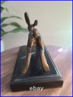 One of a kind Bronze Sculpture Hand Made Statue Figure Artwork Bunny Rabbit