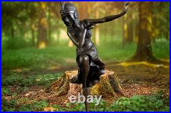 Oriental statue, bronze dancer, solid